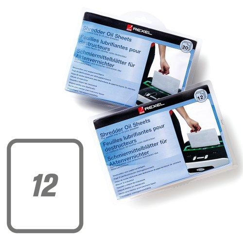 Rexel Láminas lubricantes para destructora (12)