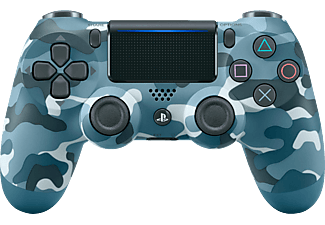 Mando - Sony PS4 DualShock 4 V2, Inalámbrico, Panel táctil, Azul camuflaje