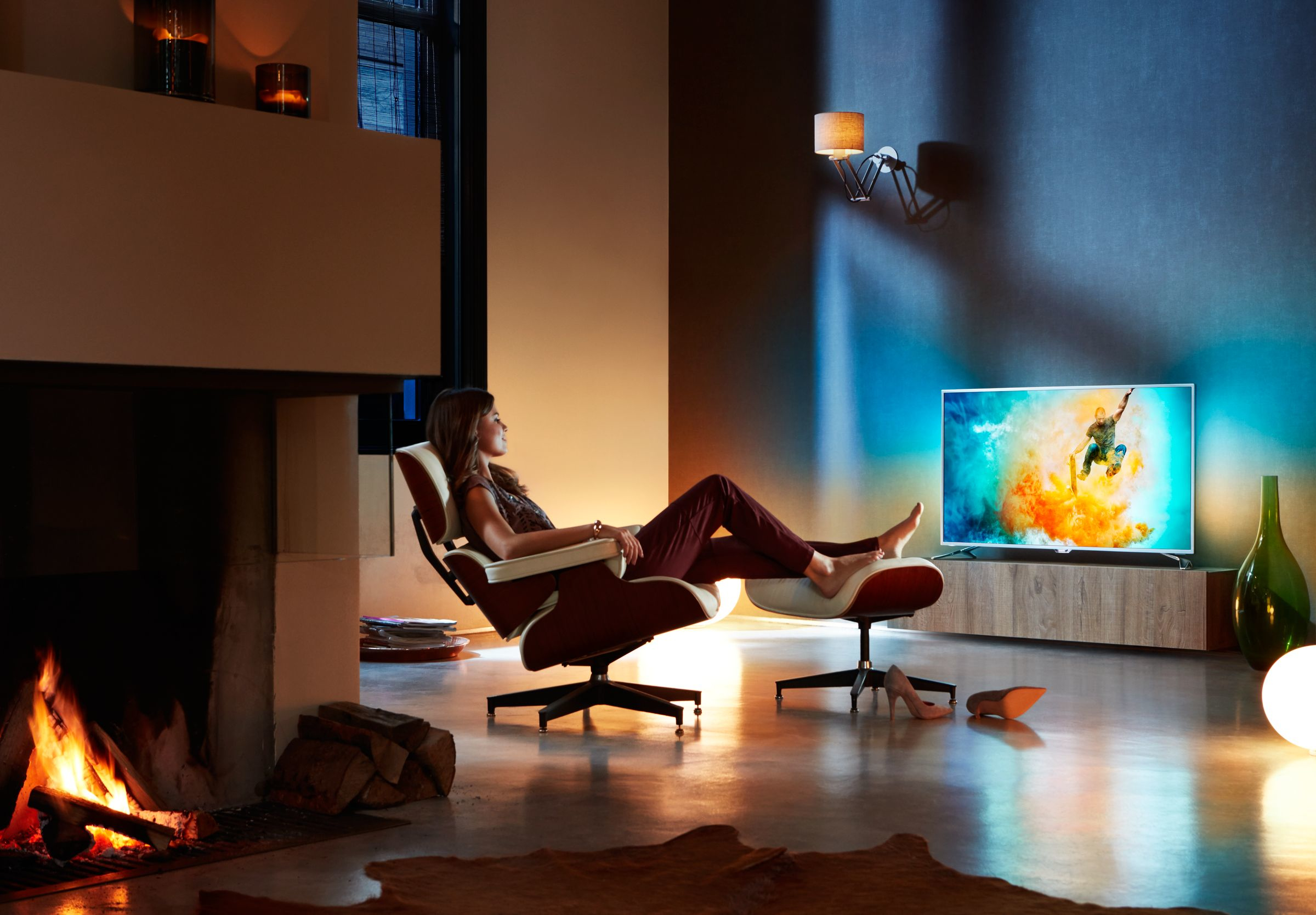 PHILIPS 55PUS6501/12 55 inç 139 cm Ekran Android Ultra HD 4K SMART LED TV