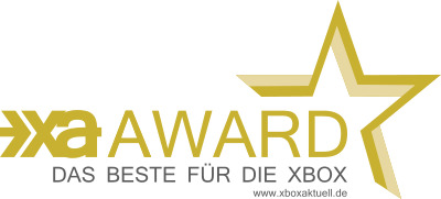 xaa AWARD Logo mit Text 'DAS BESTE FÜR DIE XBOX'.