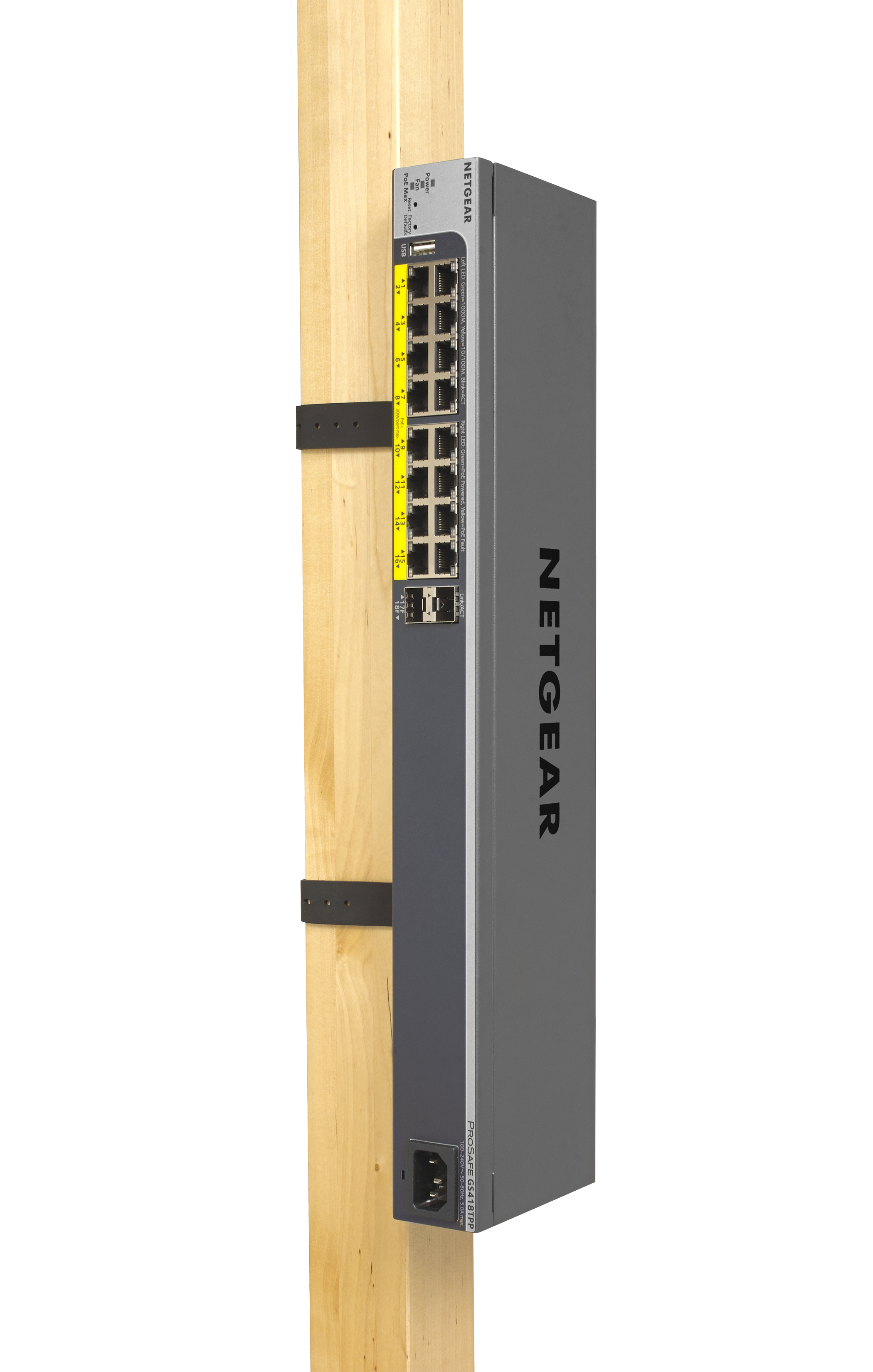 Switch de red - Netgear GS418TPP, Gestionado, L2/L3/L4, Gigabit Ethernet (10/100/1000), PoE, Negro