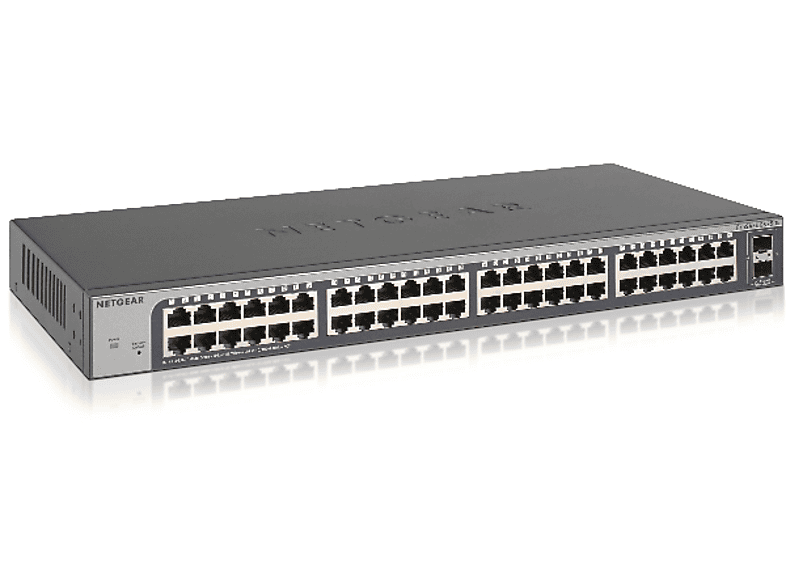 Netgear GS750E Gestionado L2 Gigabit Ethernet (10/100/1000) 1U Negro