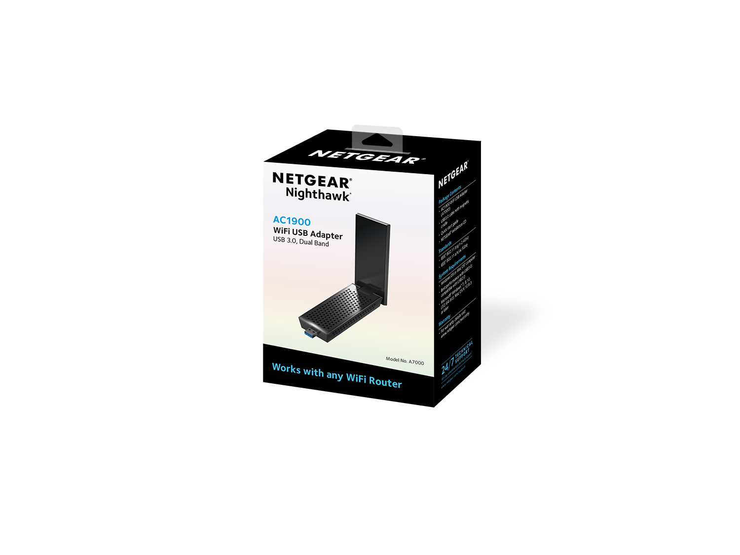 Tarjeta y adaptador de red - Netgear A7000, WLAN, 1900Mbit/s