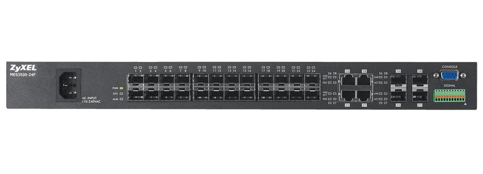 ZyXEL MES3500-24F Conmutador de red administrado L2 Negro