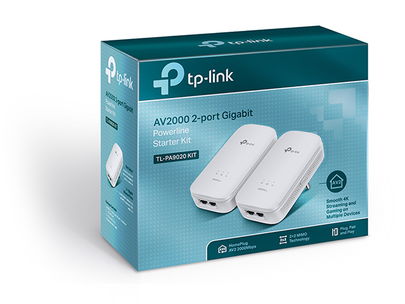 Adaptador de red - TP-Link AV2000, 2000Mbit/s, Ethernet, 2pieza(s)