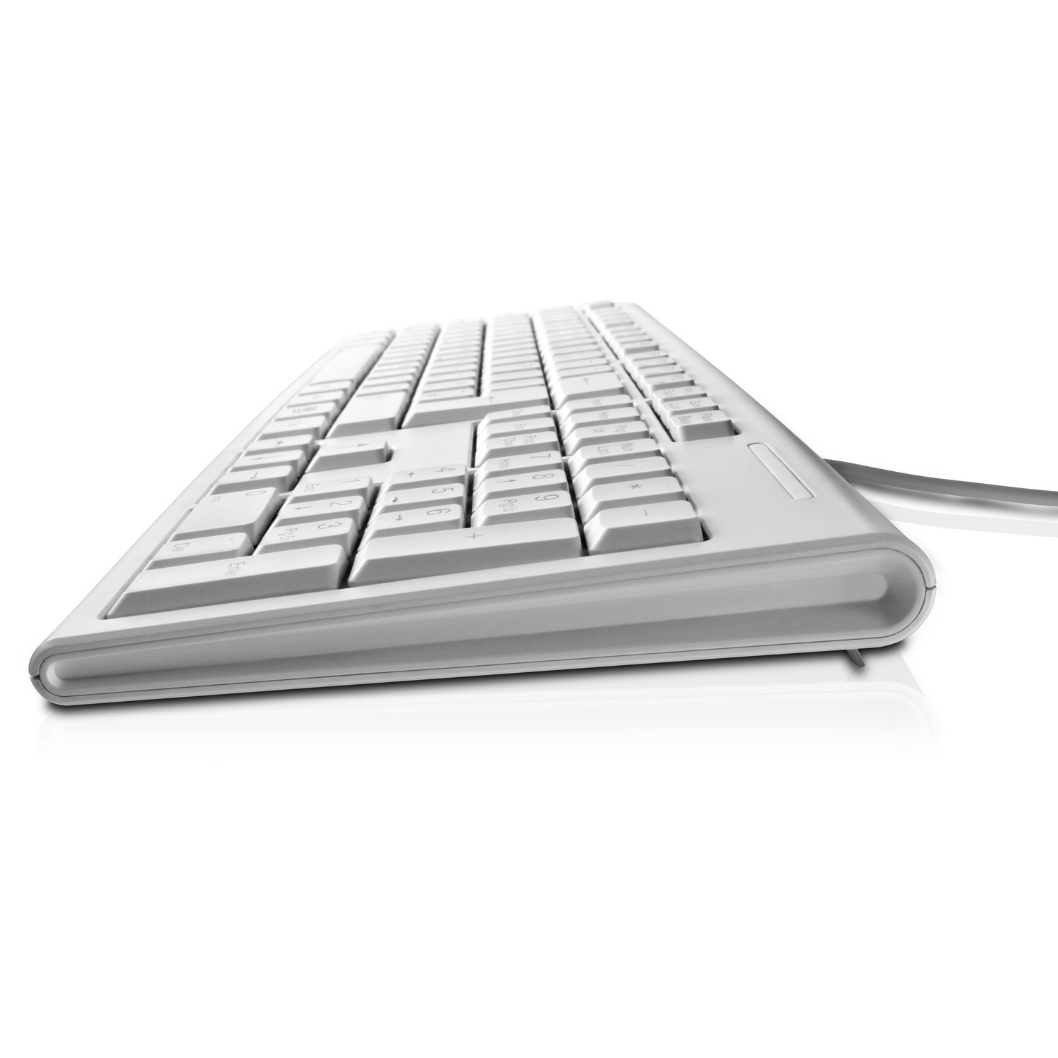 Teclado -V7 J153367 USB QWERTY Inglés del Reino Unido Blanco teclado