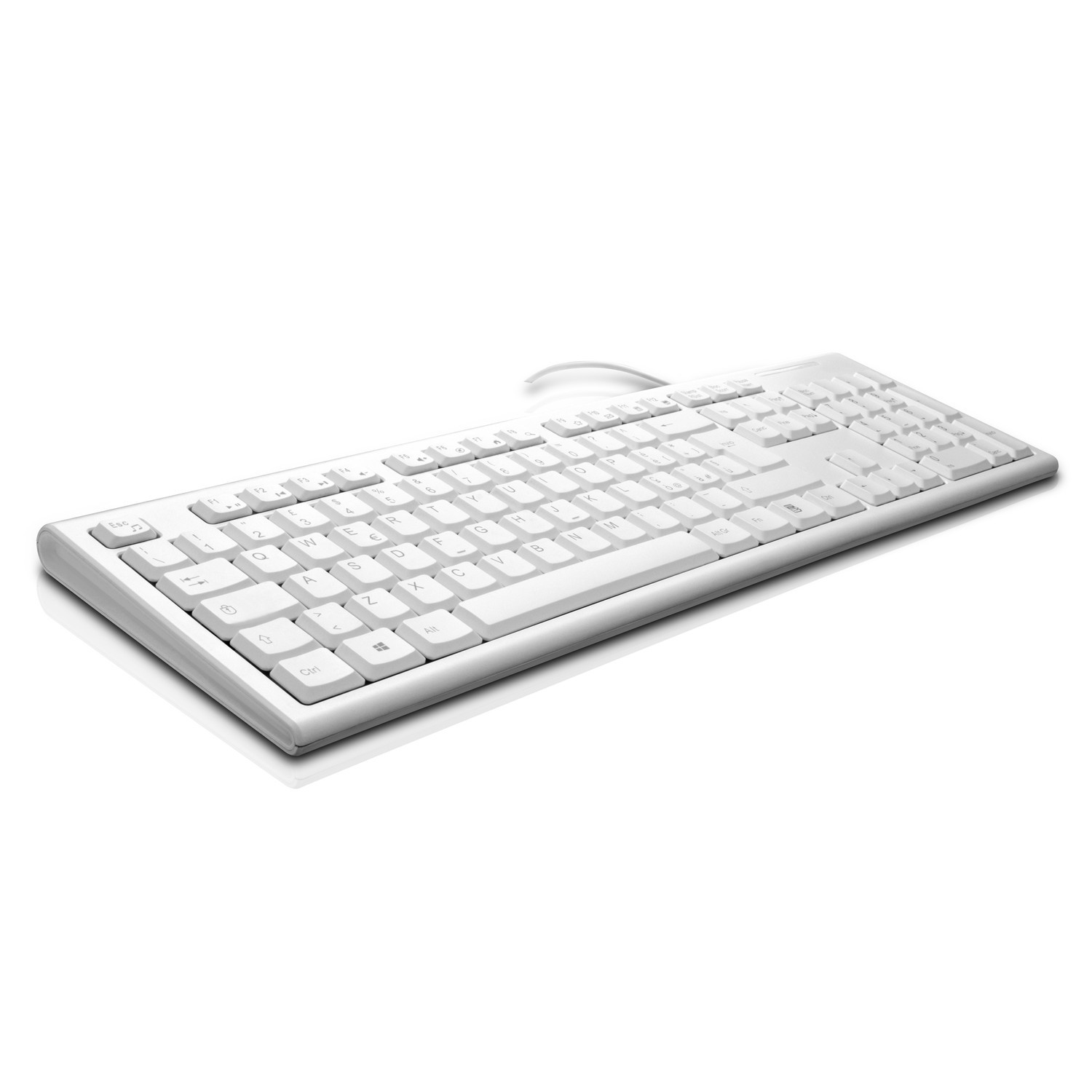 Teclado -V7 J153368 USB QWERTY Italiano Blanco teclado