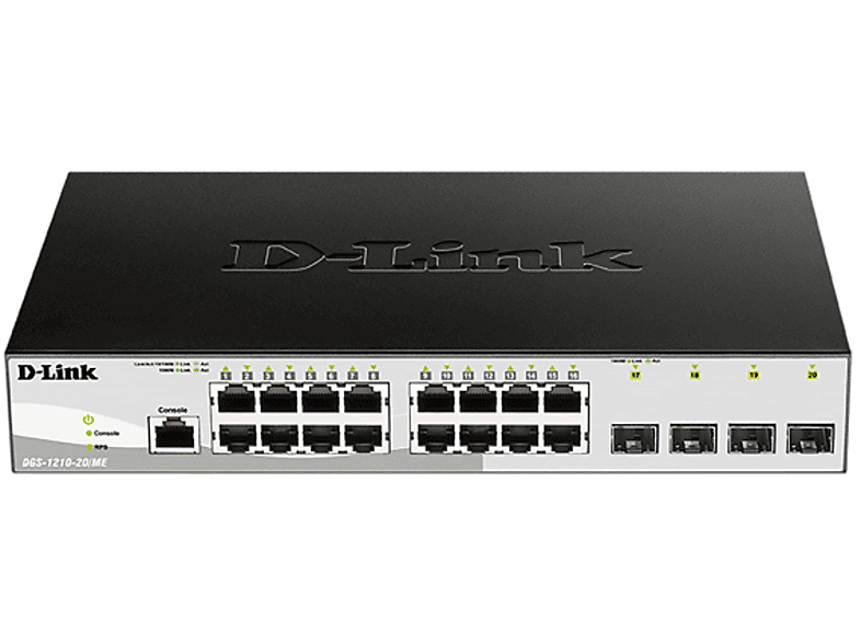 D-Link DGS-1210/ME Gestionado L2 10G Ethernet (100/1000/10000) Negro