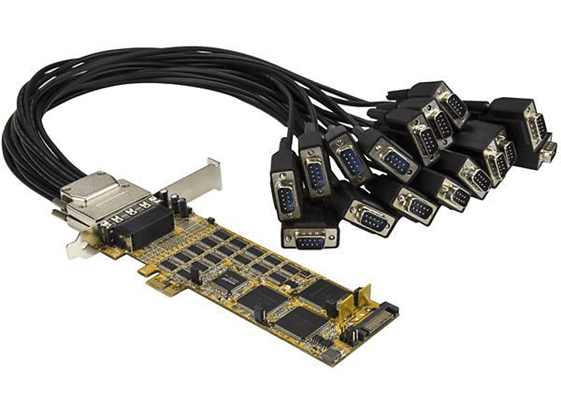 Tarjeta Serie | StarTech.com PEX16S550LP Tarjeta Perfil Bajo Serie PCI Express 16 Puertos RS232 DB9