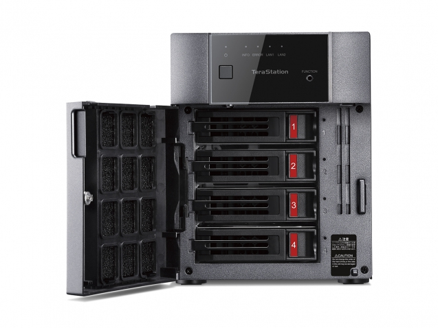 Servidor NAS - Buffalo TeraStation 3410DN, Escritorio, Ethernet, Negro