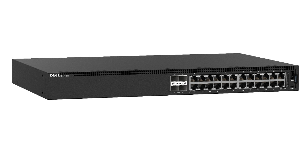 DELL N1124T-ON Gestionado L2 Gigabit Ethernet (10/100/1000) 1U Negro