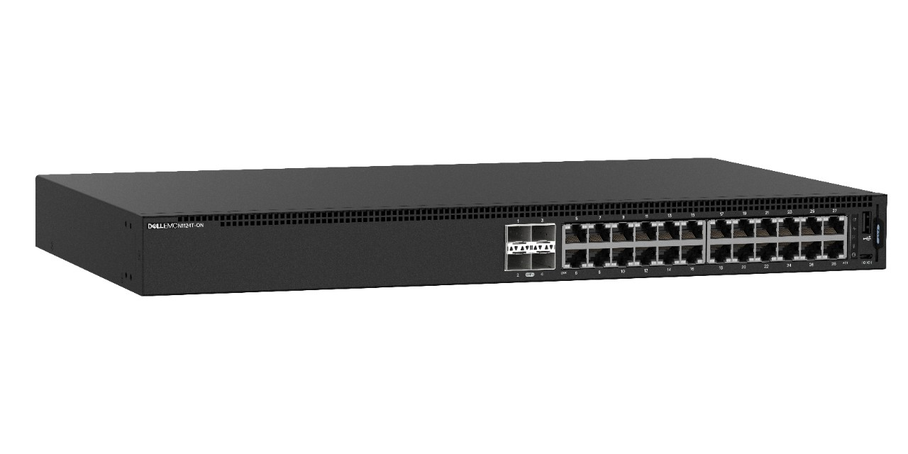 DELL N1124T-ON Gestionado L2 Gigabit Ethernet (10/100/1000) 1U Negro