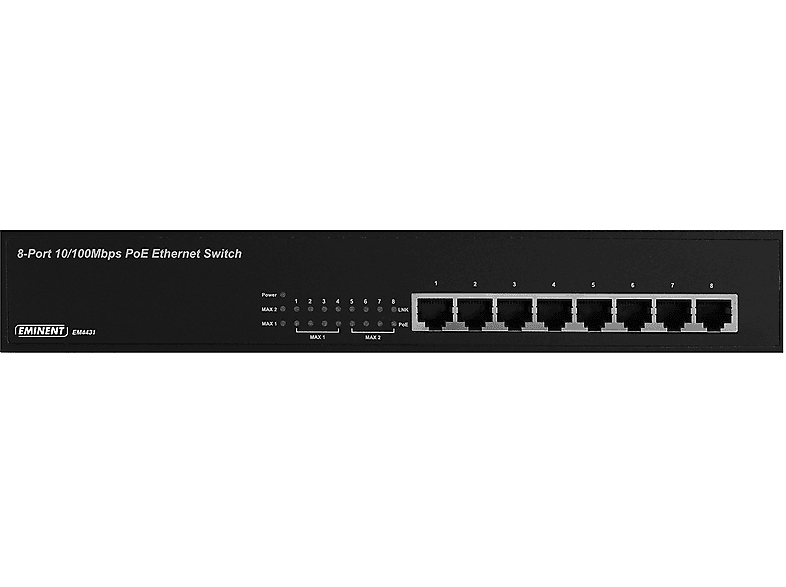 SWITCH/8 PUERTOS/10-100MBS/POE