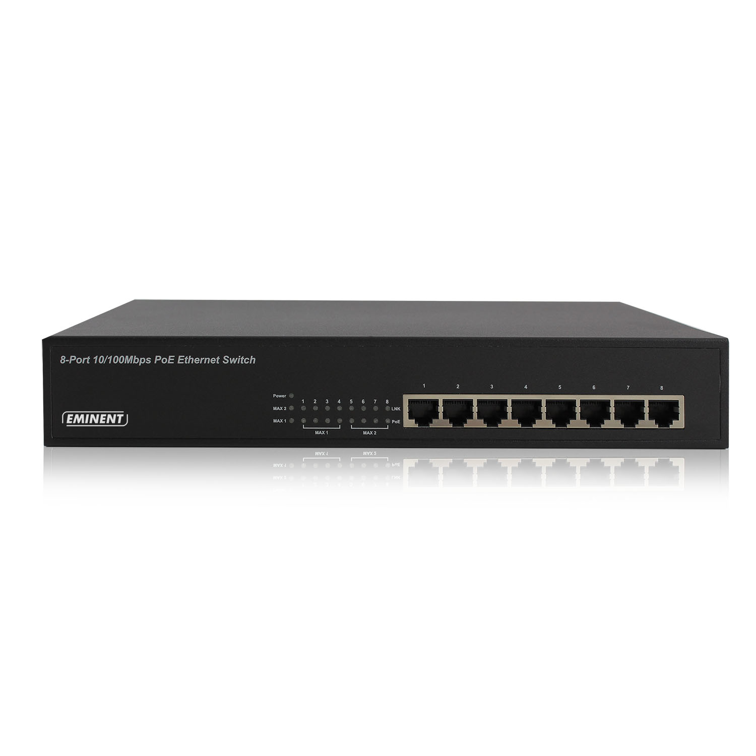 SWITCH/8 PUERTOS/10-100MBS/POE