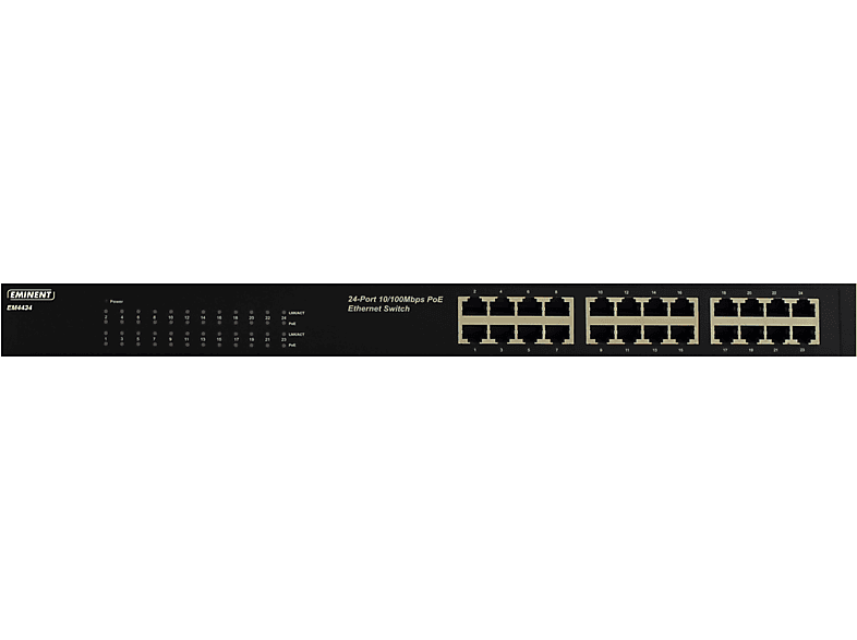 SWITCH/24 PUERTOS/10-100MBS/POE