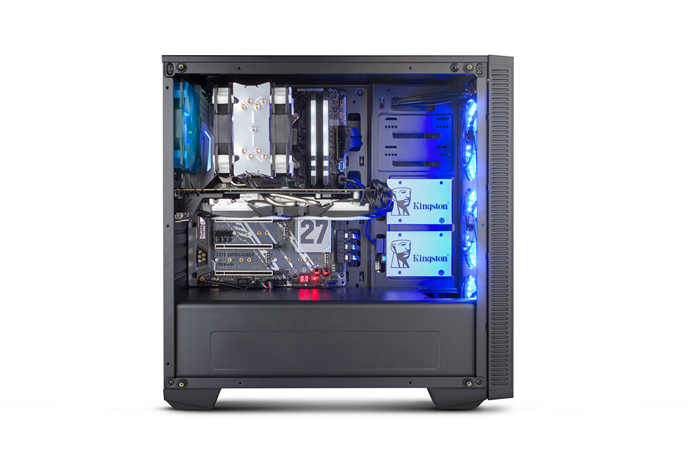 NOX Hummer TG RGB Torre Negro carcasa de ordenador