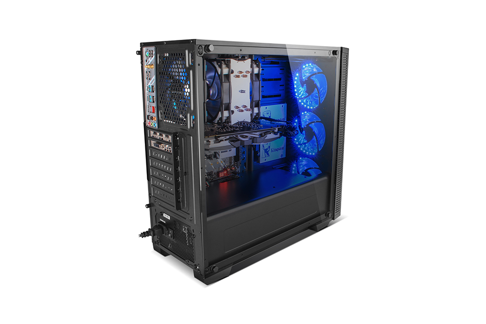 NOX Hummer TG RGB Torre Negro carcasa de ordenador
