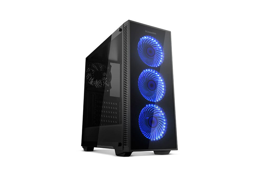 NOX Hummer TG RGB Torre Negro carcasa de ordenador