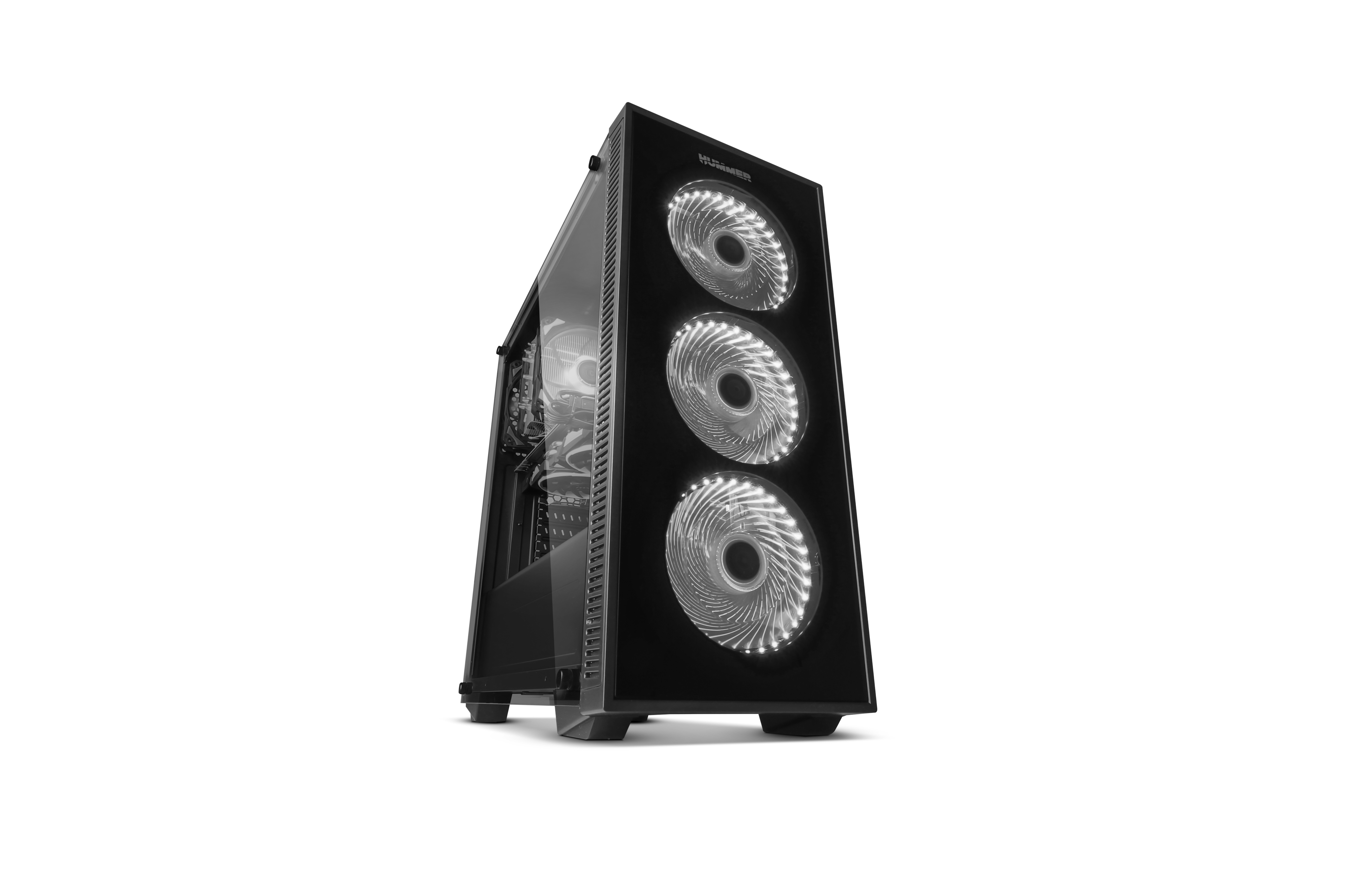 NOX Hummer TG RGB Torre Negro carcasa de ordenador