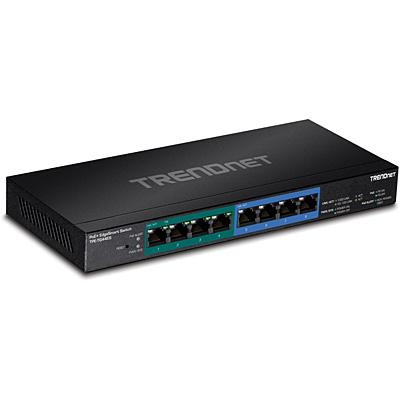 Switch - Trendnet TPE-TG44ES, Gigabit Ethernet (10/100/1000), Energía sobre Ethernet (PoE)