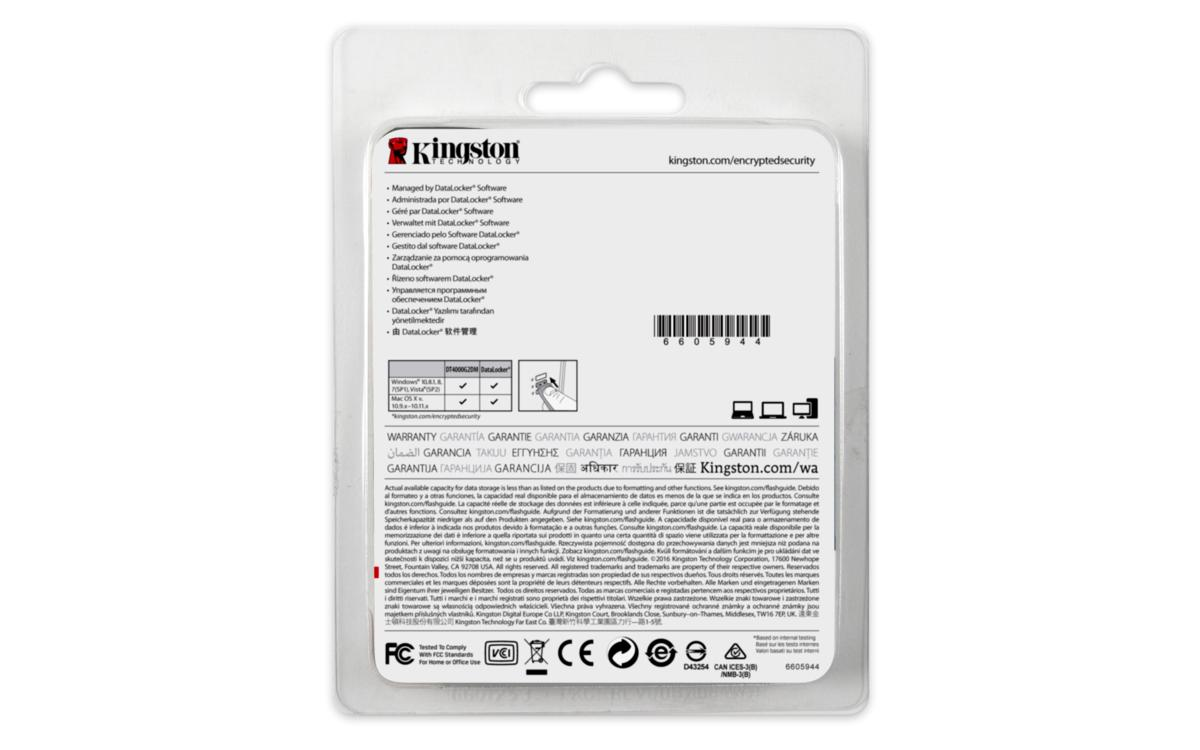 Pendrive de 16GB - Kingston Technology DataTraveler 4000G2, Gestionado, USB 3.0 (3.1 Gen 1), Tipo A
