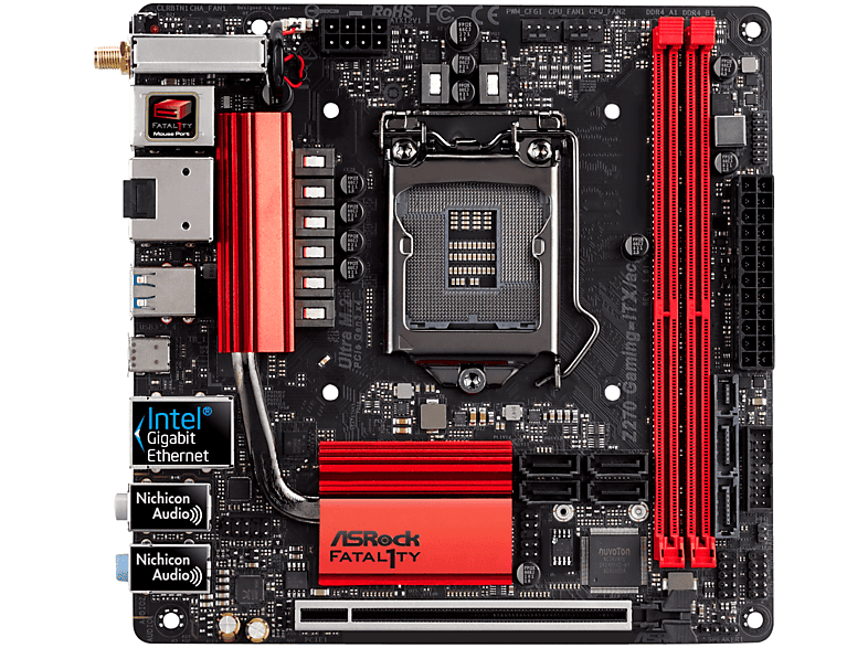 Asrock Fatal1ty Z270 Gaming-ITX/ac Intel Z270 LGA 1151 (Socket H4) Mini ITX placa base