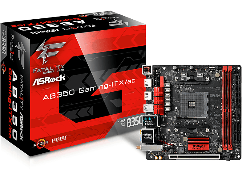 Asrock Fatal1ty AB350 Gaming-ITX/ac Socket AM4 Mini ITX placa base