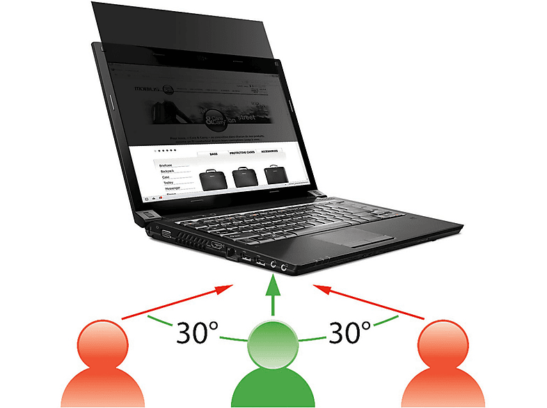 Mobilis 016225 12.5" Portátil Frameless display privacy filter filtro