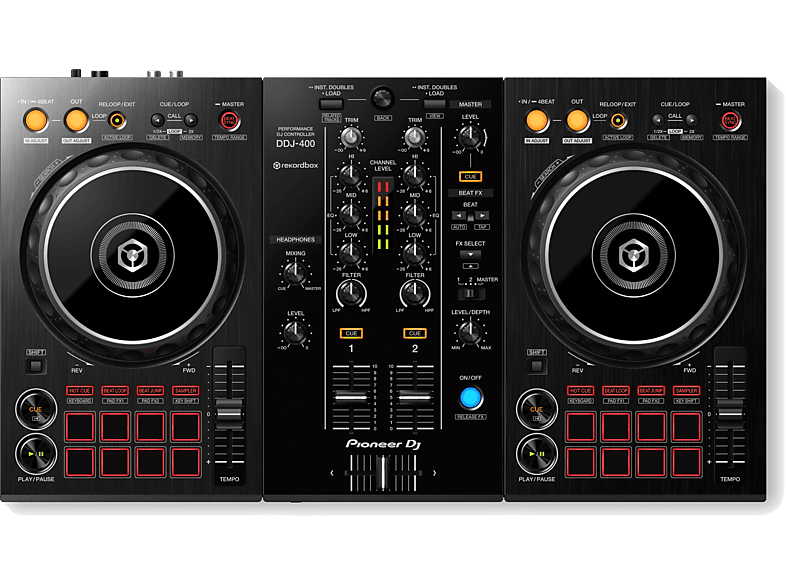PIONEER DJ DJ-controller met 2 kanalen voor Recordbox DJ (DDJ-400)