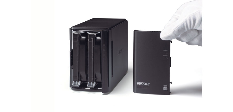 Servidor NAS - Buffalo DriveStation Duo USB 3.0 Servidor de almacenamiento Escritorio Negro