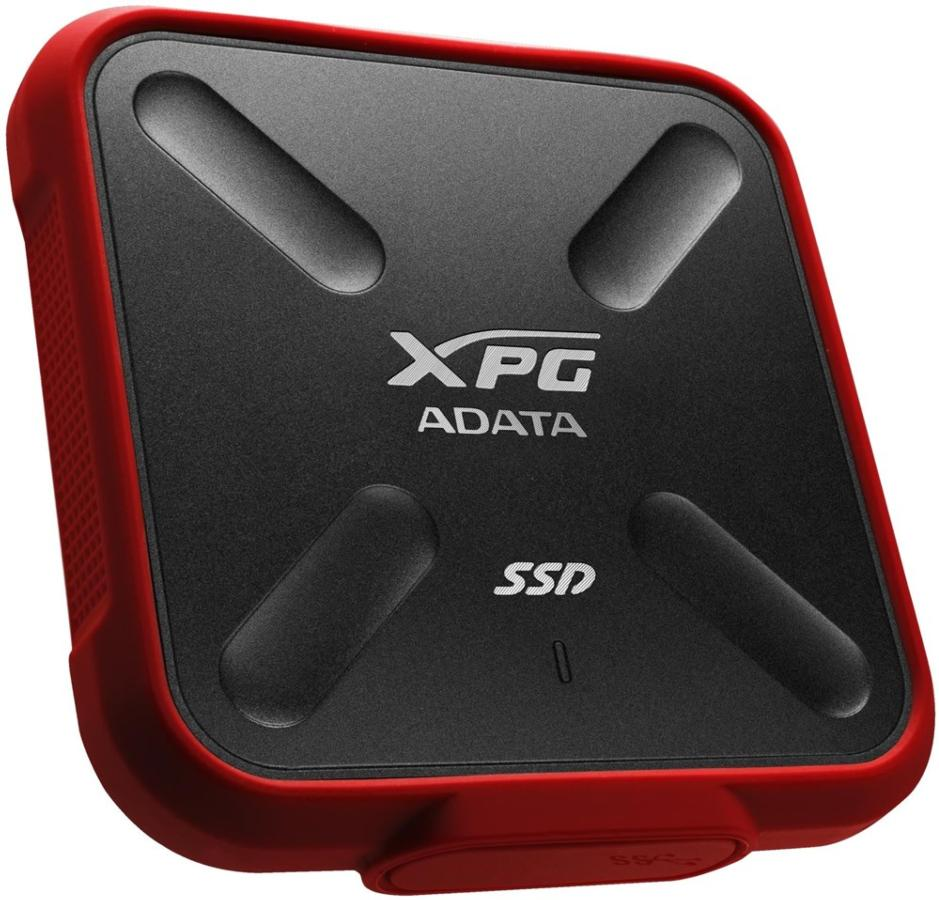 Disco SSD 512 GB - ADATA SD700X, Micro-USB, Negro/Rojo