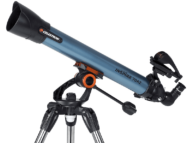 Telescopios - Celestron Inspire 70 AZ, Refractor, Gris