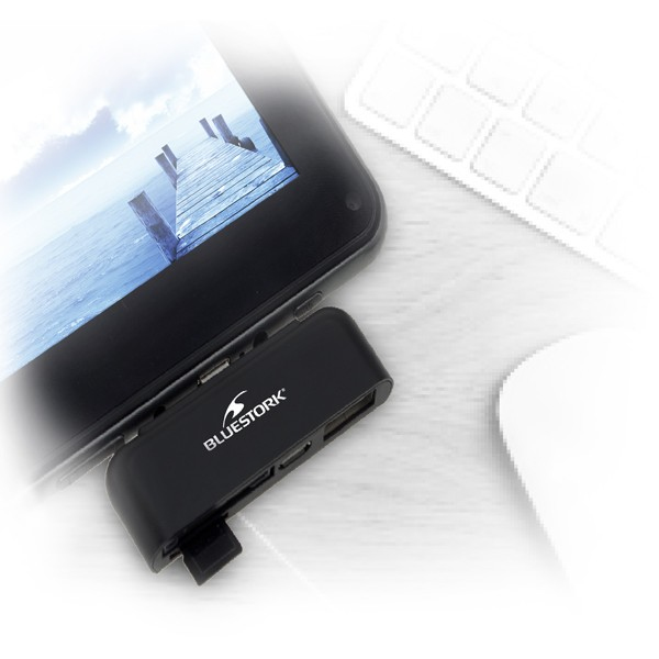 Bluestork BS-RDR-MUSB-SD Micro-USB Negro lector de tarjeta