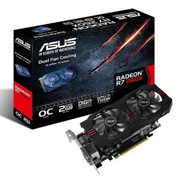 ASUS 90YV0528-M0NA00 AMD Radeon R7 260X 2GB tarjeta gráfica