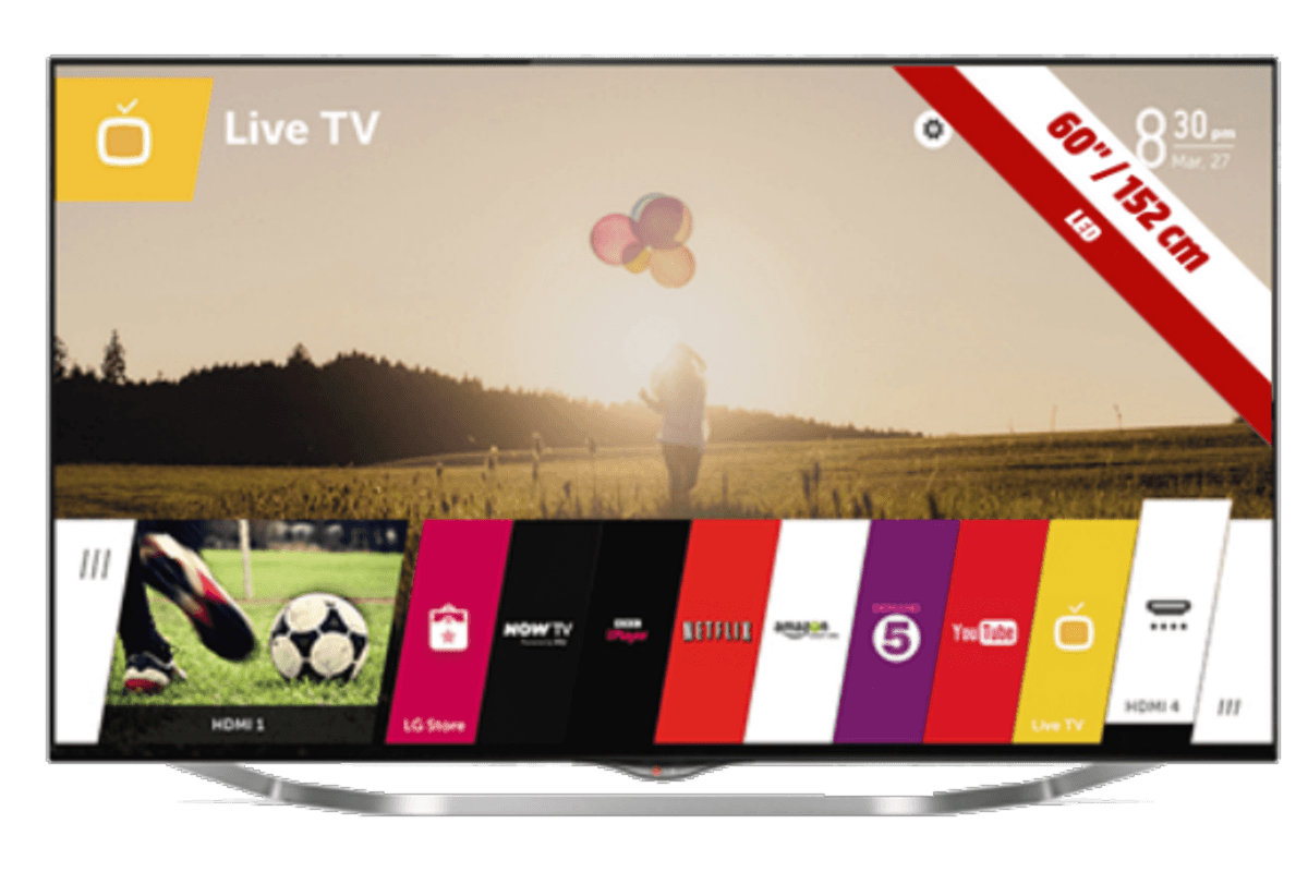 TV LED 60" - LG 60UB850V, 4K, Smart TV, 3D