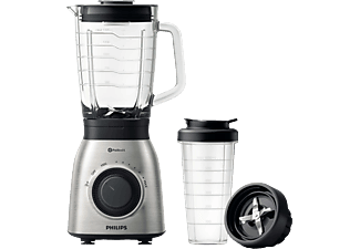 PHILIPS Viva Collection HR3556/02 - Standmixer (Schwarz, Edelstahl)