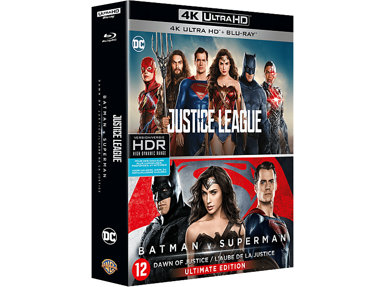 Justice Leage + Batman vs. Superman: Dawn of Justice - 4K Blu-ray