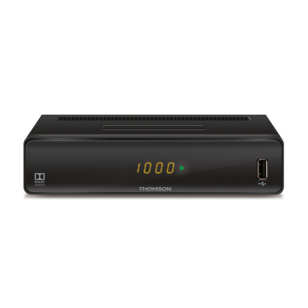 (HDTV, THOMSON Receiver (DVB-C, HD Schwarz) SCART, Kabel HDMI, THC300 USB)