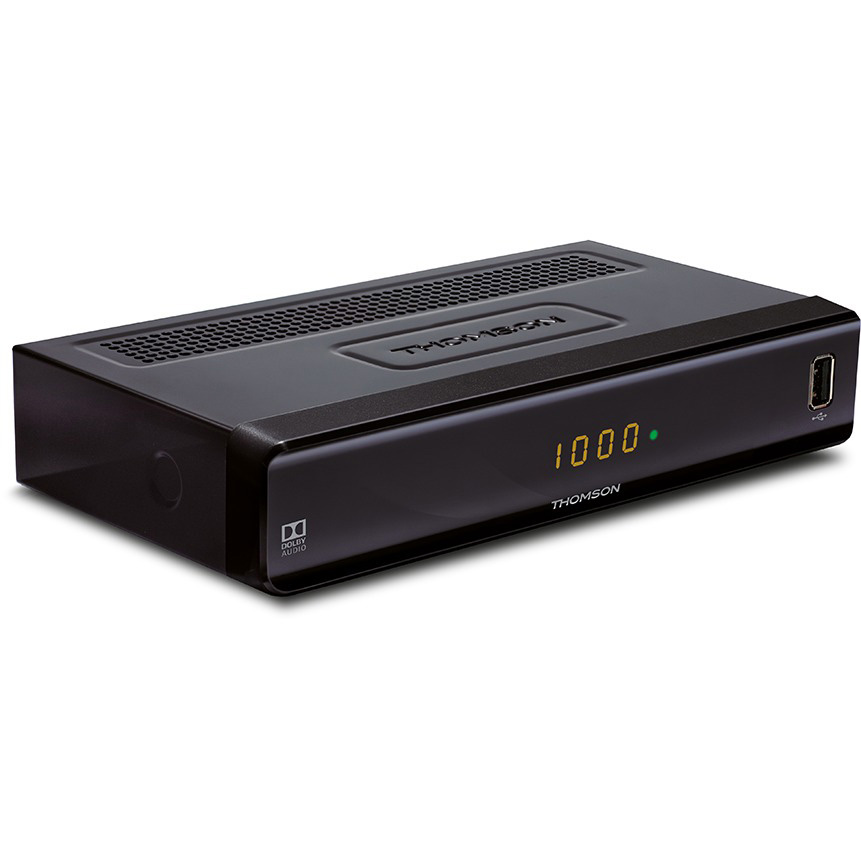 (HDTV, Schwarz) (DVB-C, SCART, THC300 THOMSON USB) Receiver HD HDMI, Kabel