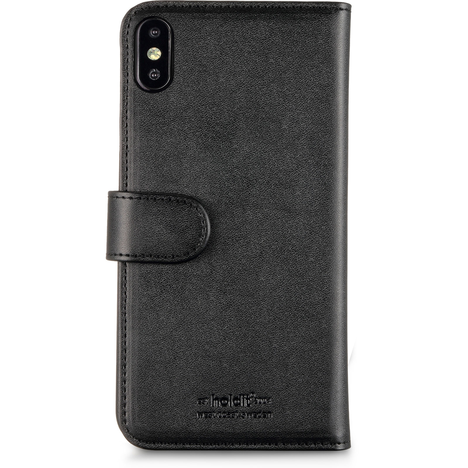 HOLDIT Wallet, Bookcover, Apple, iPhone XS Max, Schwarz