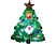 CHRISTMAS LIGHTING KID 314 LED-es ablakdísz, karácsonyfa, 20cm, 4,5V