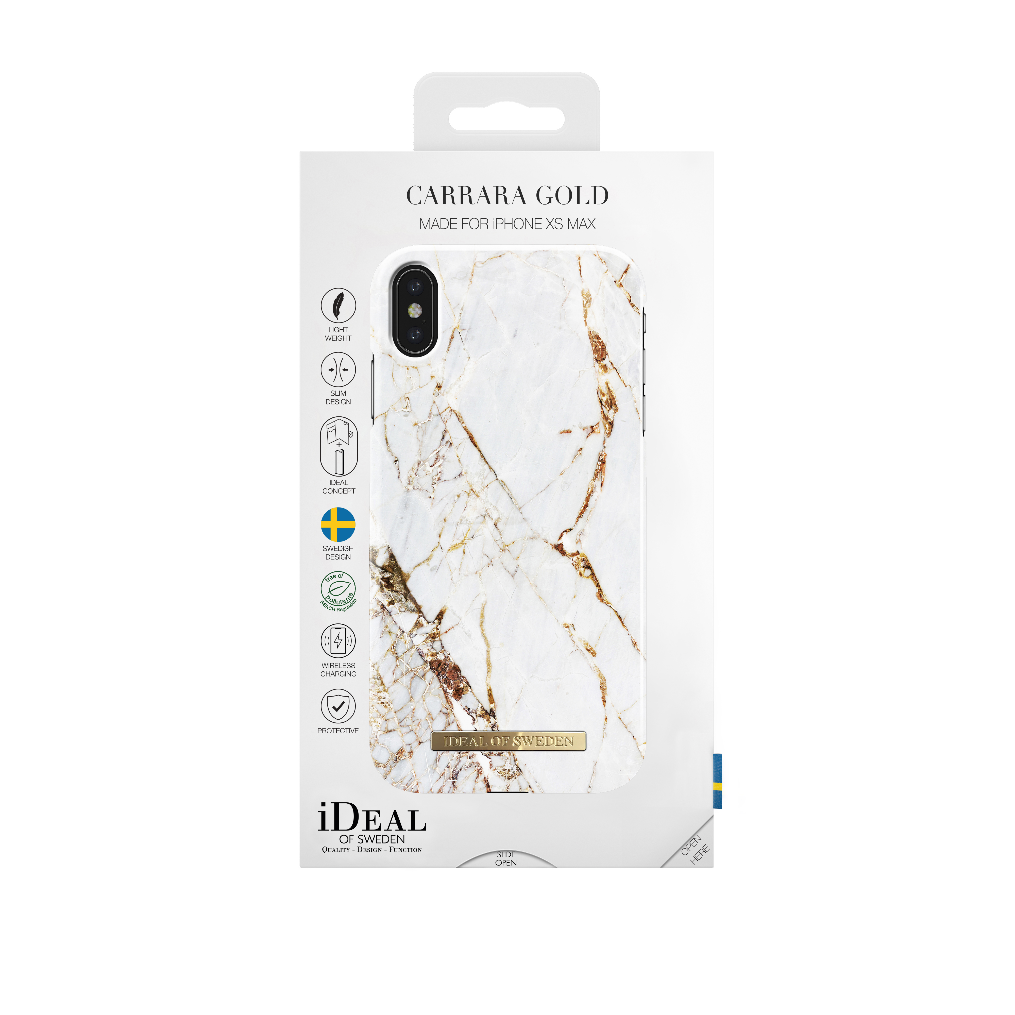 IDEAL OF SWEDEN Fashion Case, Backcover, Apple, iPhone XS Max, Carrara Gold