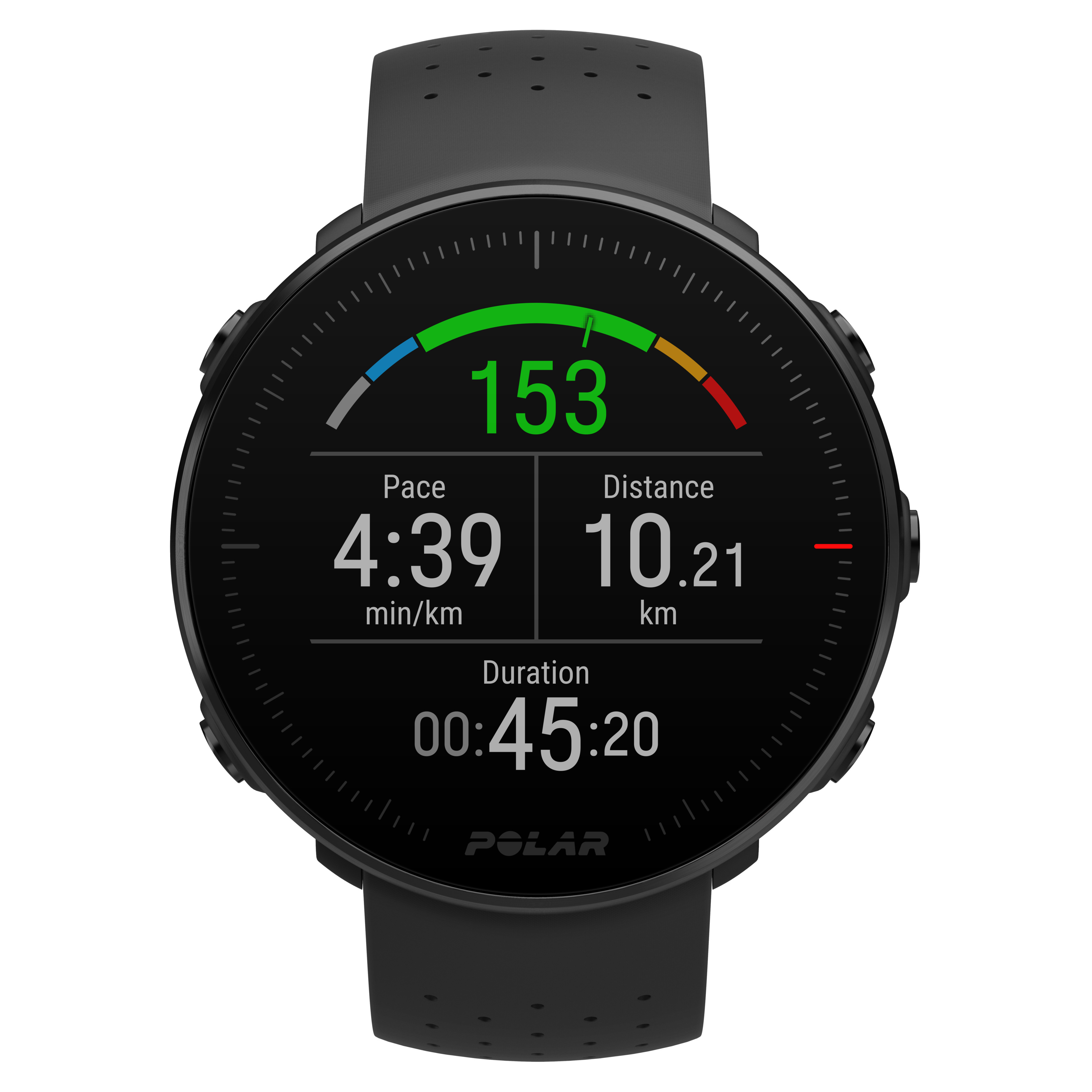 POLAR Vantage M - Multisportuhr mit GPS, Smartwatch, 130–185 mm, Schwarz