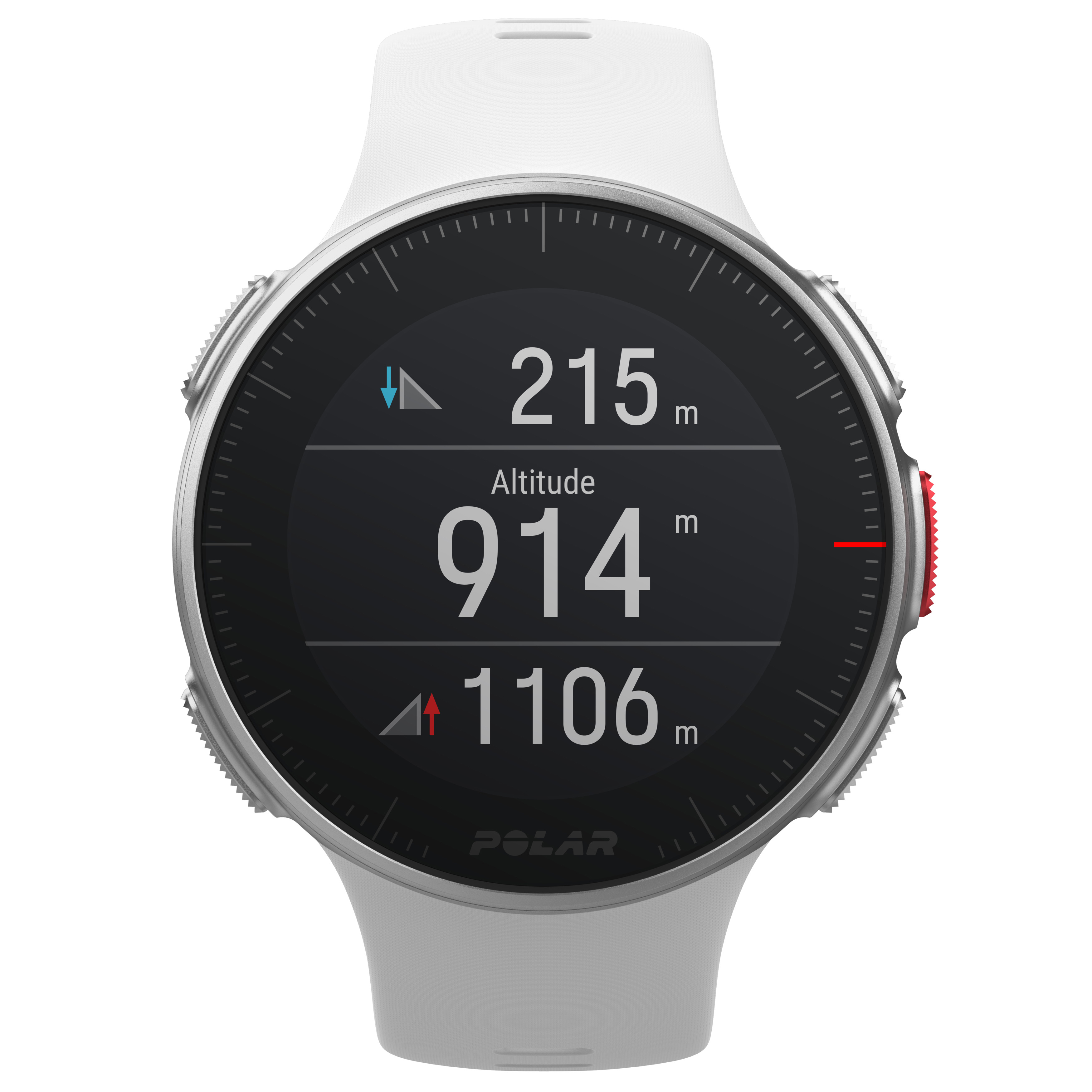 POLAR Polar Vantage V - Profi-Multisportuhr mit GPS, Smartwatch, 155–210 mm, Weiß