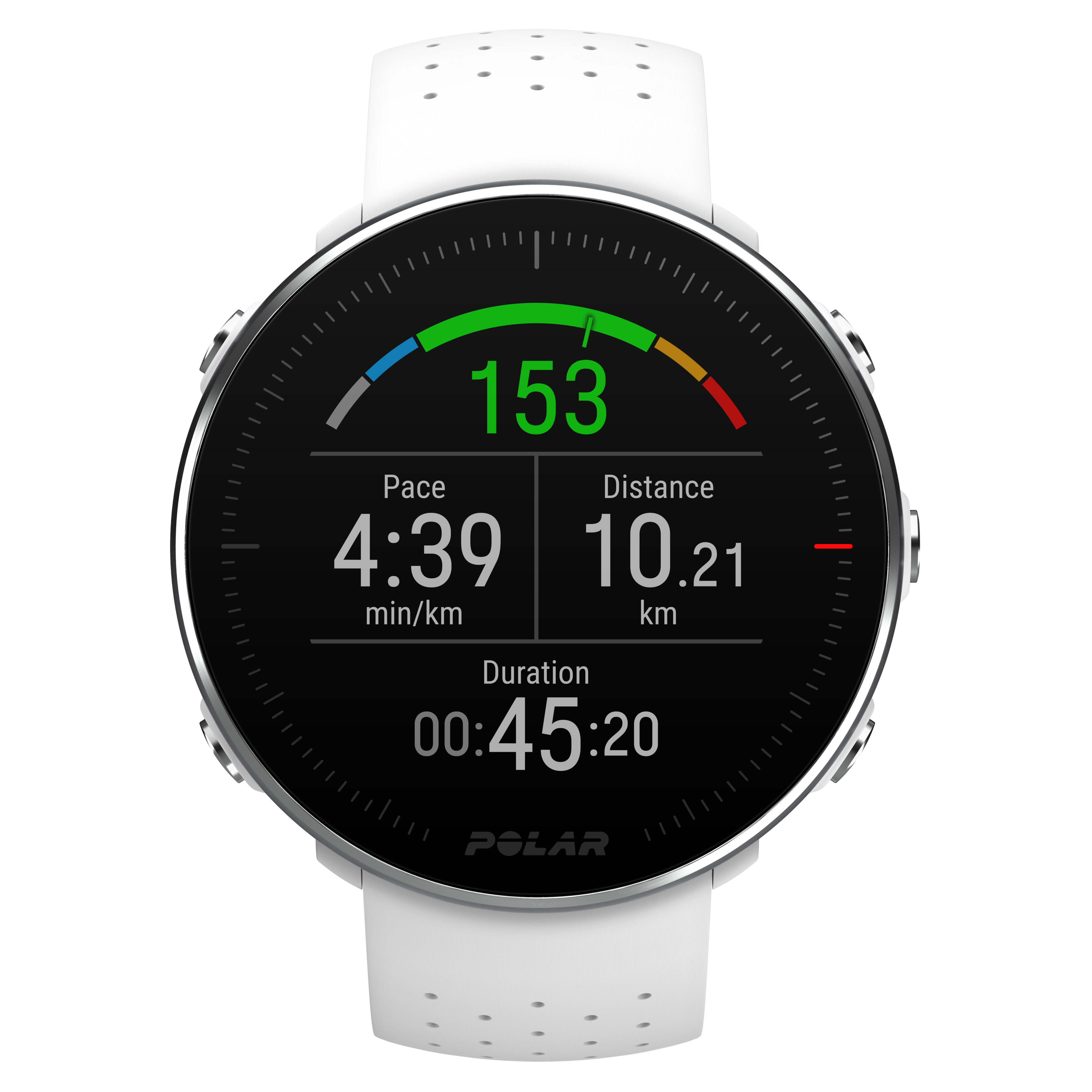 POLAR Polar Vantage M - Multisportuhr mit GPS, Smartwatch, 155–210 mm, Weiß
