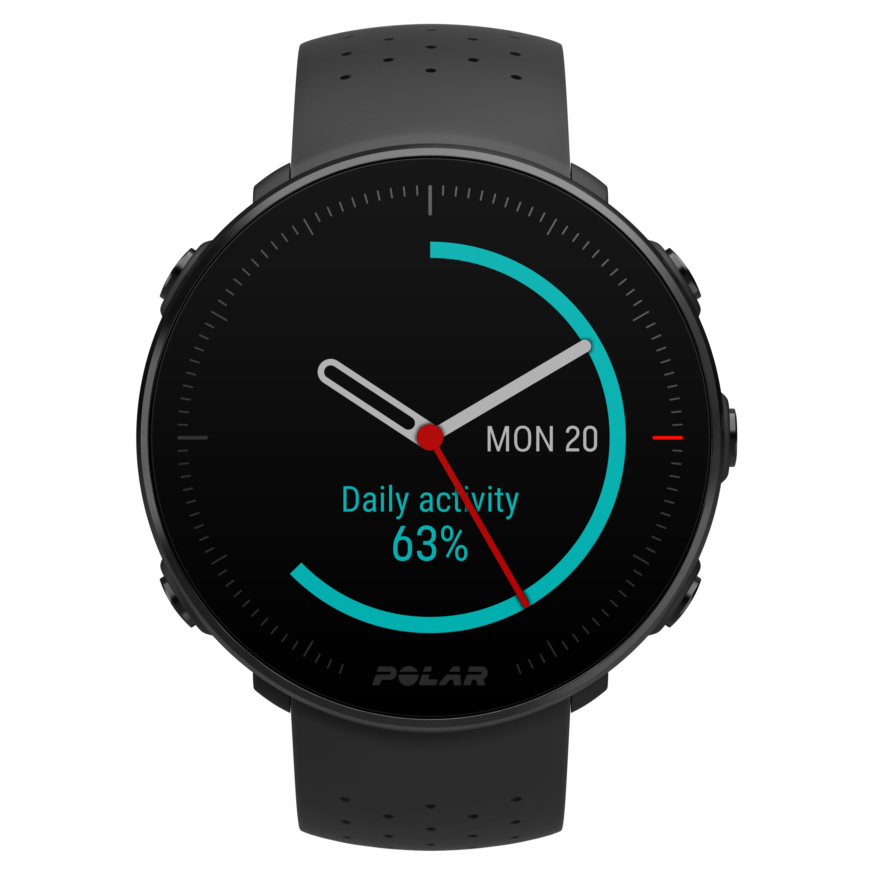 POLAR Vantage M - Multisportuhr mit GPS, Smartwatch, 130–185 mm, Schwarz
