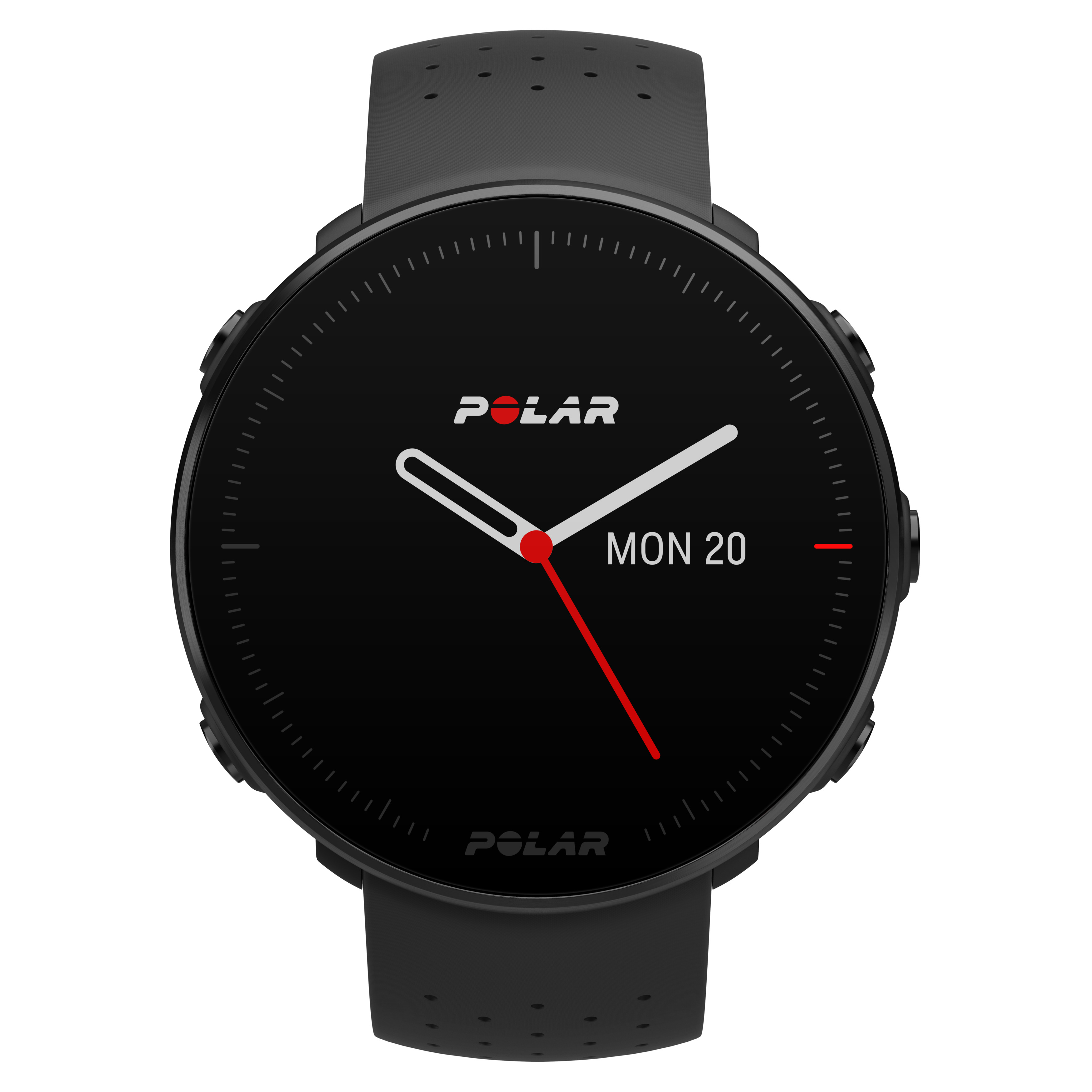 POLAR Vantage M - Multisportuhr mit GPS, Smartwatch, 130–185 mm, Schwarz
