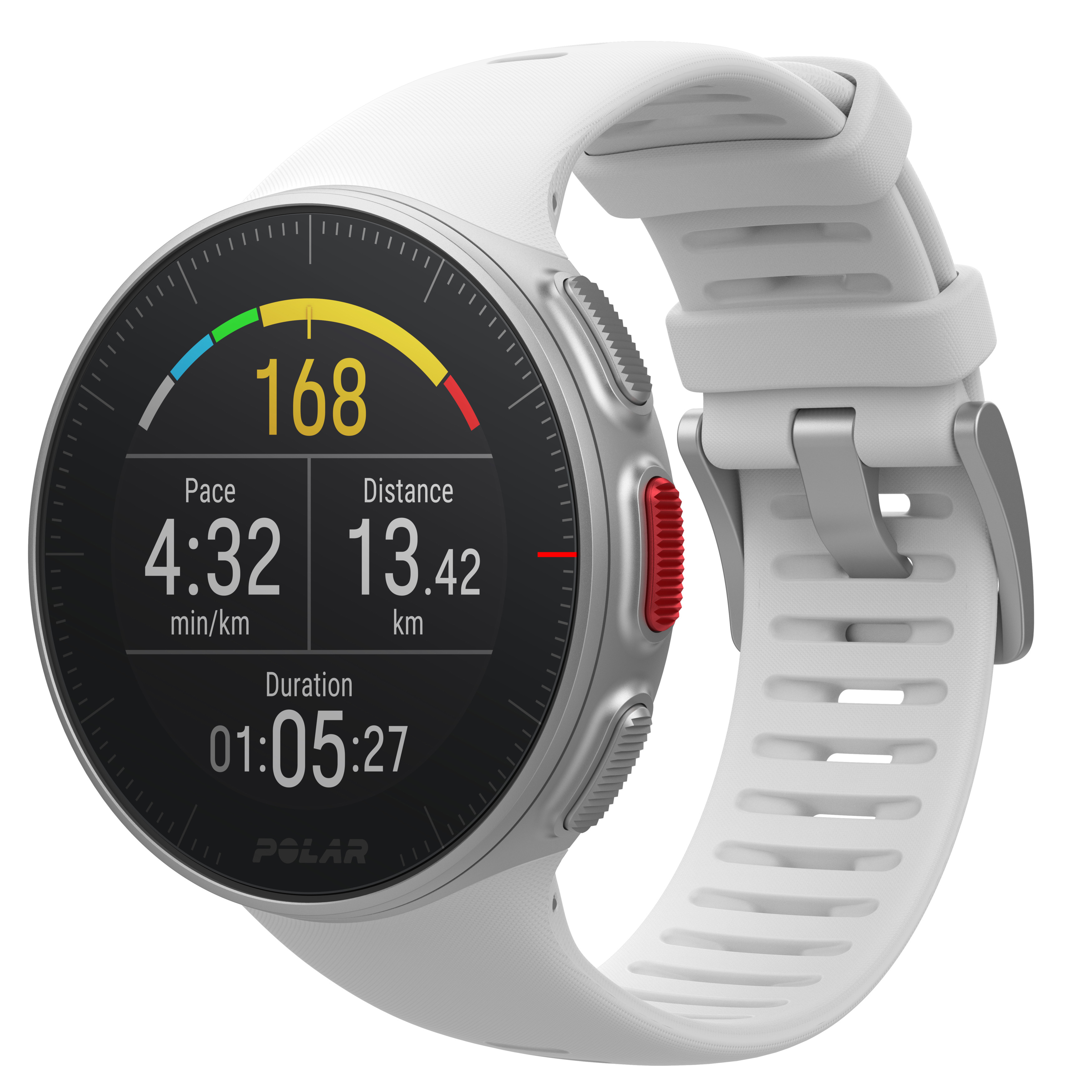 POLAR Polar Vantage V - Profi-Multisportuhr mit GPS, Smartwatch, 155–210 mm, Weiß