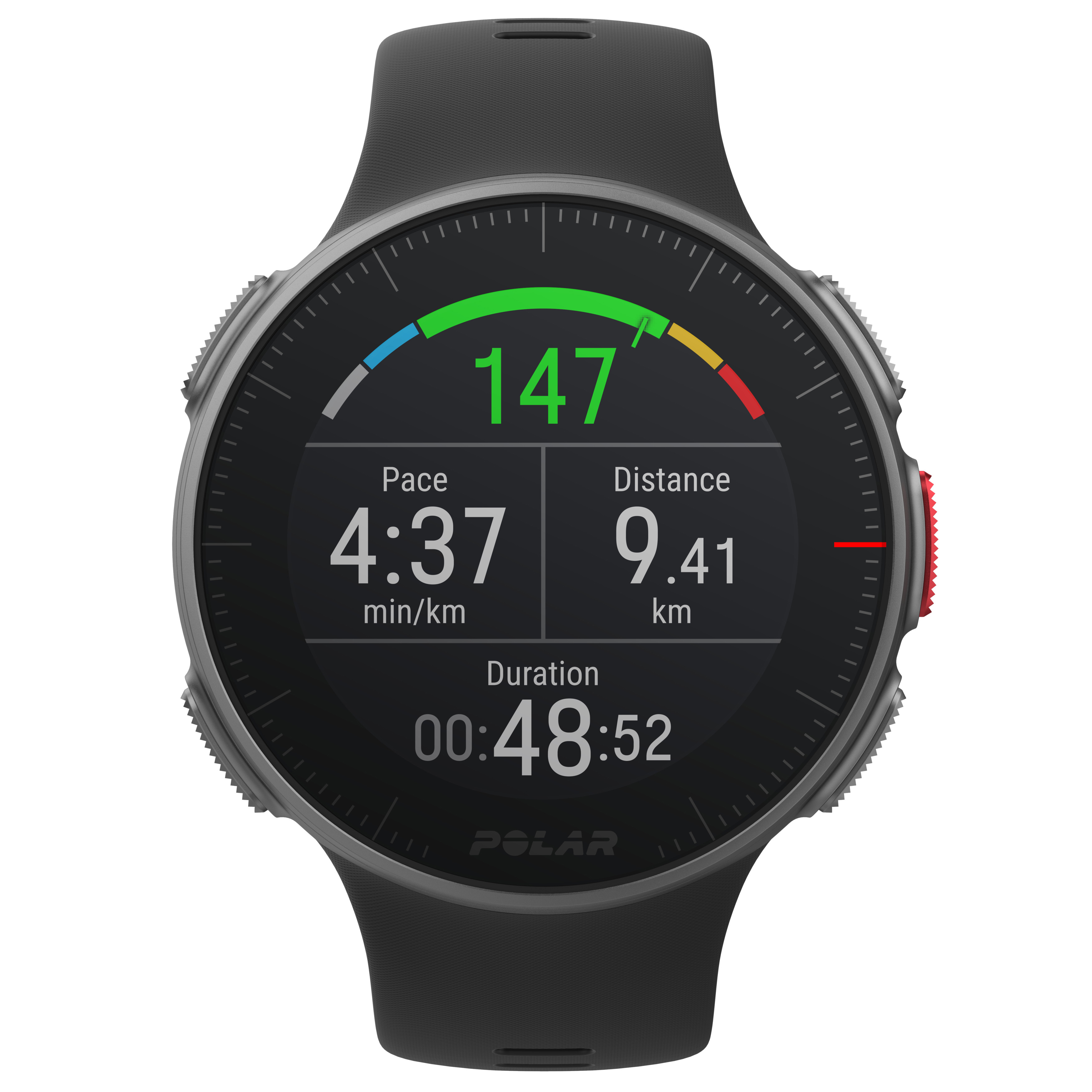 POLAR Polar Vantage V HR - Profi-Multisportuhr mit GPS, mit H10 Herzfrequenz-Sensor, Smartwatch, 155–210 mm, Schwarz