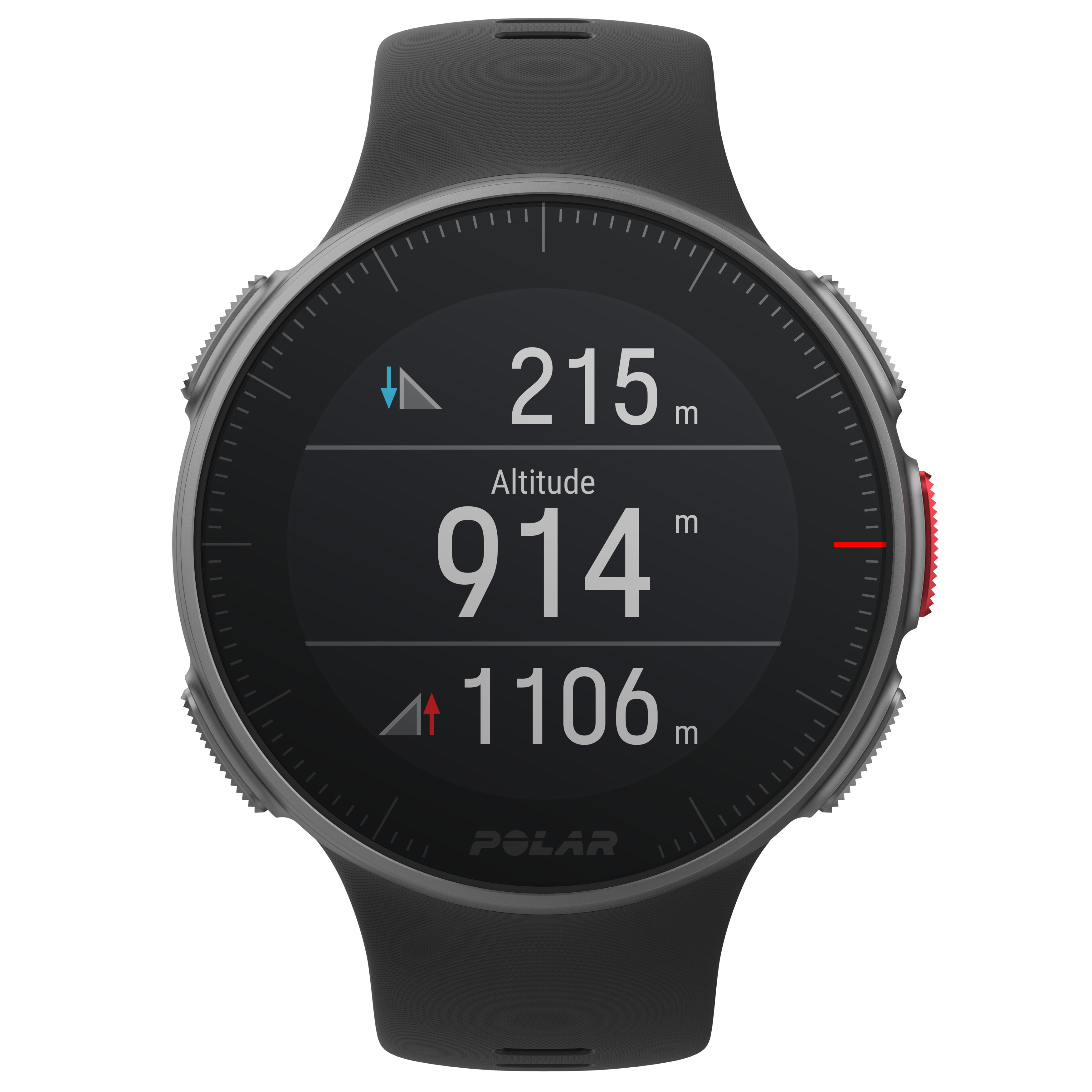 POLAR Polar Vantage V HR - Profi-Multisportuhr mit GPS, mit H10 Herzfrequenz-Sensor, Smartwatch, 155–210 mm, Schwarz